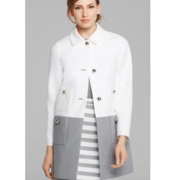 Grey & White Kate Spade Coat